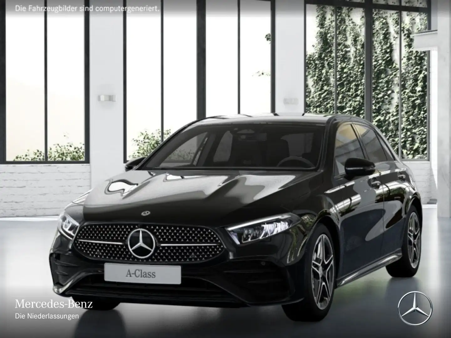Mercedes-Benz A 200 AMG+NIGHT+LED+KAMERA+TOTW+KEYLESS+7G Schwarz - 2