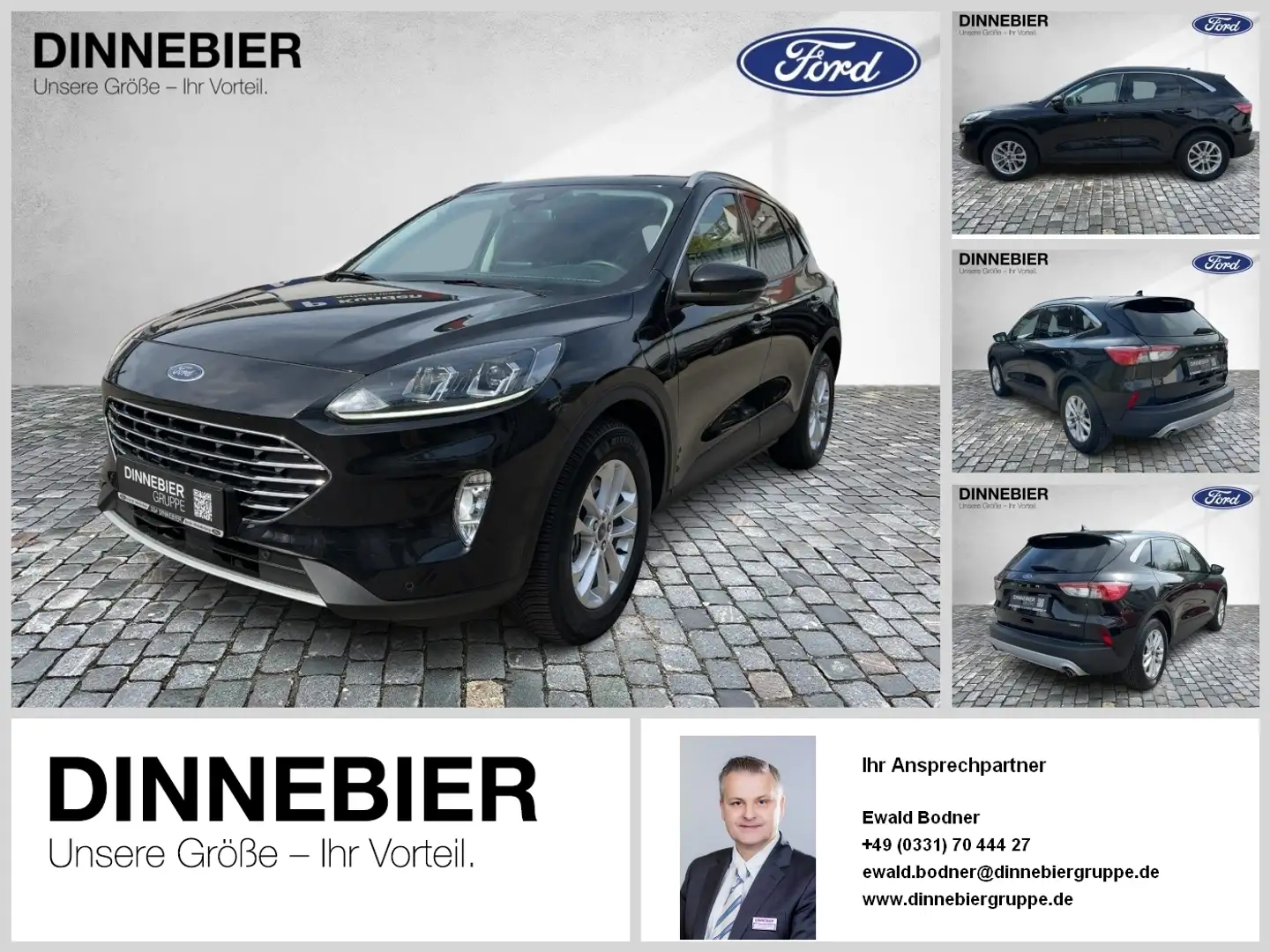 Ford Kuga Titanium Navi+Winterpaket+Einparkhilfe Zwart - 1