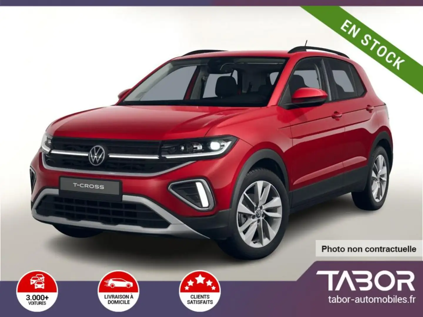 Volkswagen T-Cross 1.0 TSI 115 DSG IQ.Light 17p Rouge - 1
