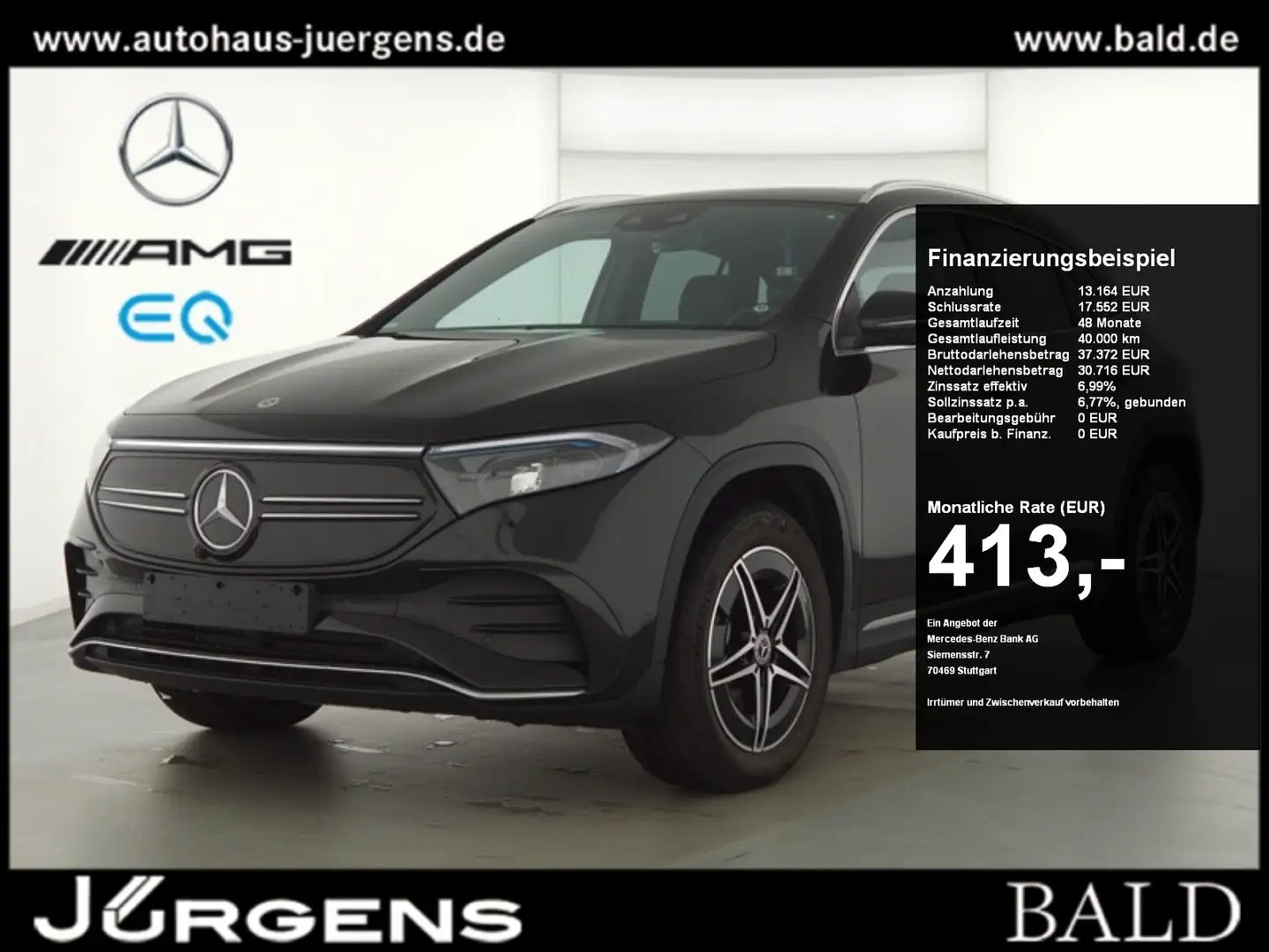 Mercedes-Benz EQA 300 4M AMG-Sport/LED/360/Pano/HUD/Totw/18' Zwart - 1