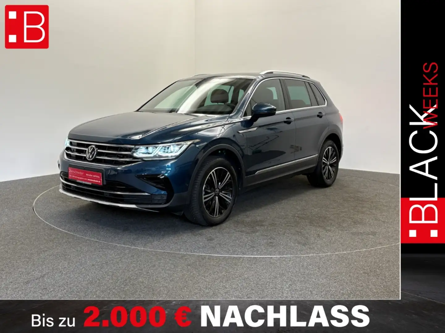 Volkswagen Tiguan 2.0 TDI 4Mo DSG Elegance IQ-LIGHT DIGITAL PRO SCHI Blau - 1