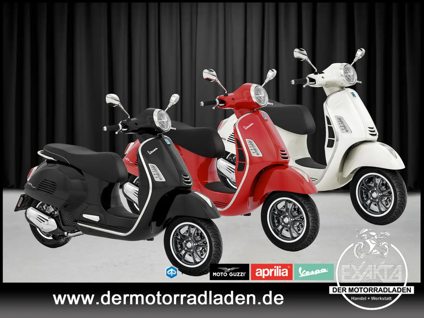 Vespa GTS 125 GTS 125 E5+ SUPER 3x Farben ab 2,99% eff. Zins Negru - 1