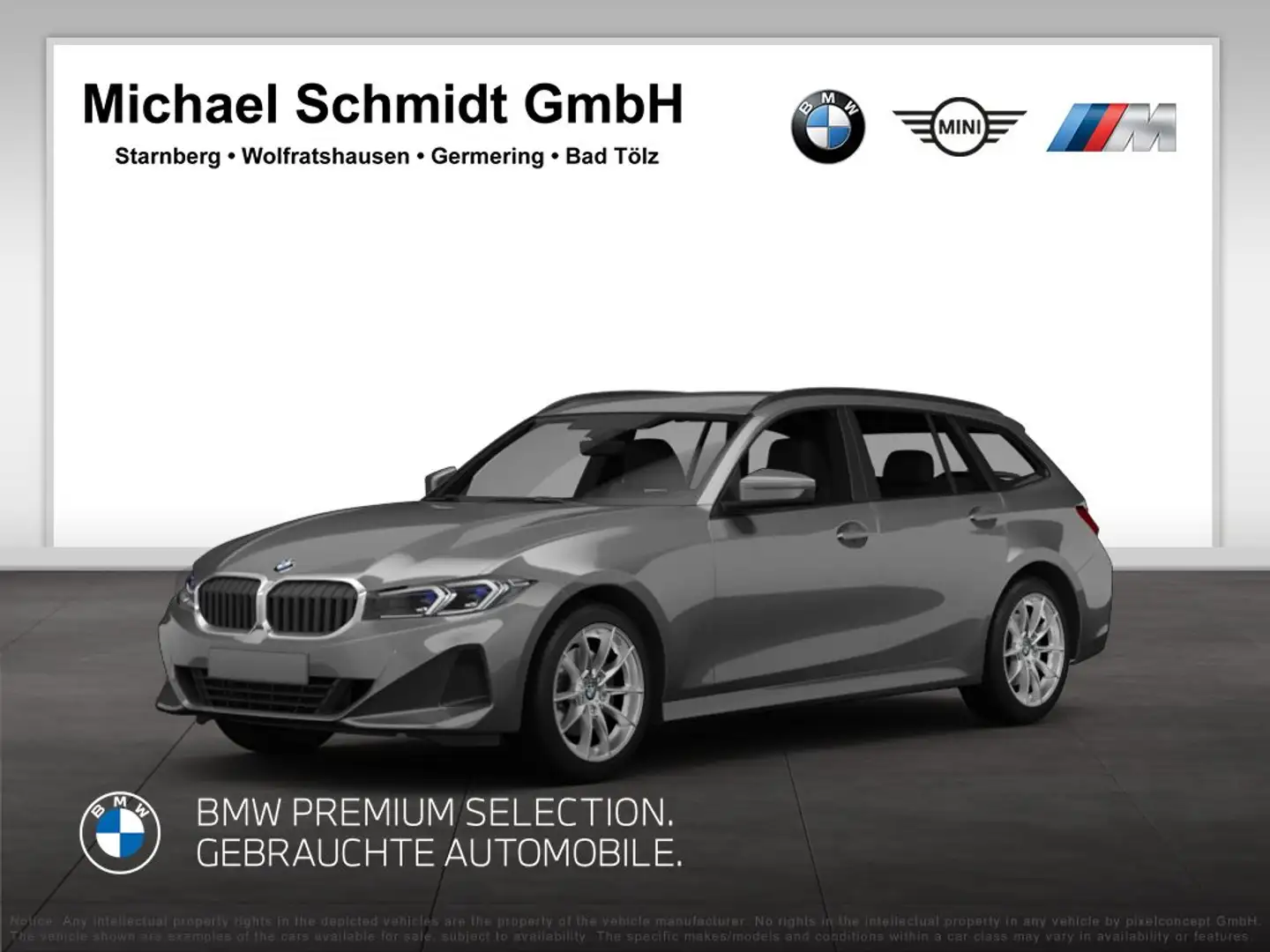 BMW 320 i Touring M Sportpaket HiFi DAB LED AHK Shz Grau - 1