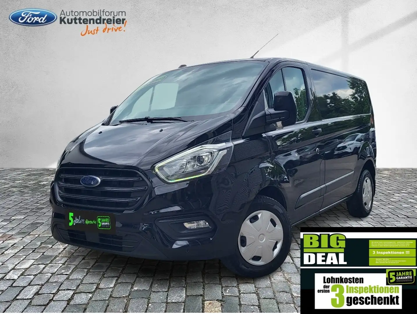 Ford Transit Custom Kasten L1 Trend Standheiz. Kamera Fekete - 1