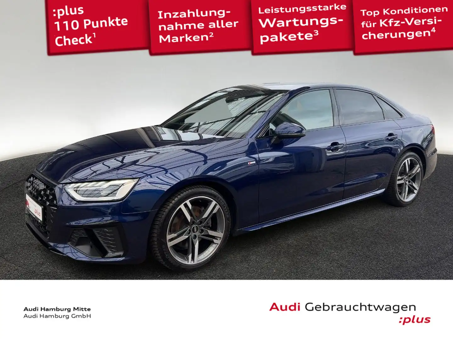 Audi A4 35 TFSI S line S tronic Standhzg LED Virtual Azul - 1
