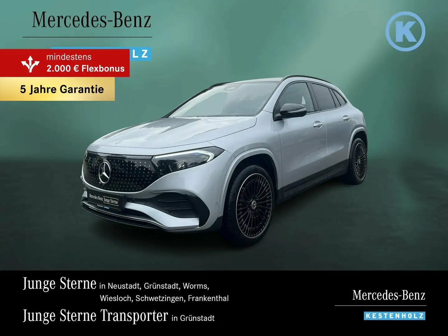Mercedes-Benz EQA 350 EQA 350 4M AMG+NIGHT+DISTRO+PANO+HUD+360°+BURME Plateado - 1
