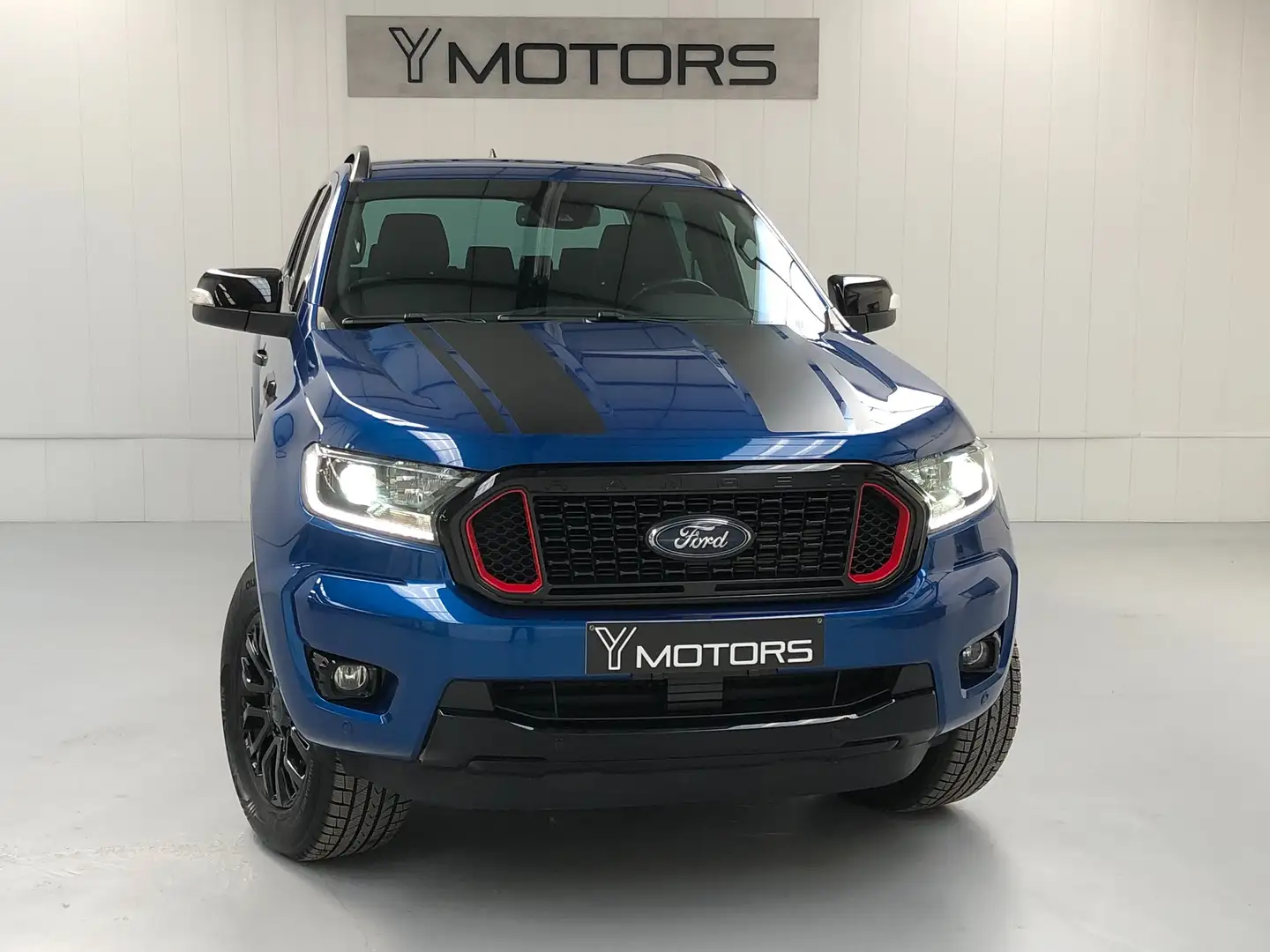 Ford Ranger 2.0 ECOBLUE BI-TURBO STORMTRAK 4WD UTILITAIRE ACC Bleu - 1