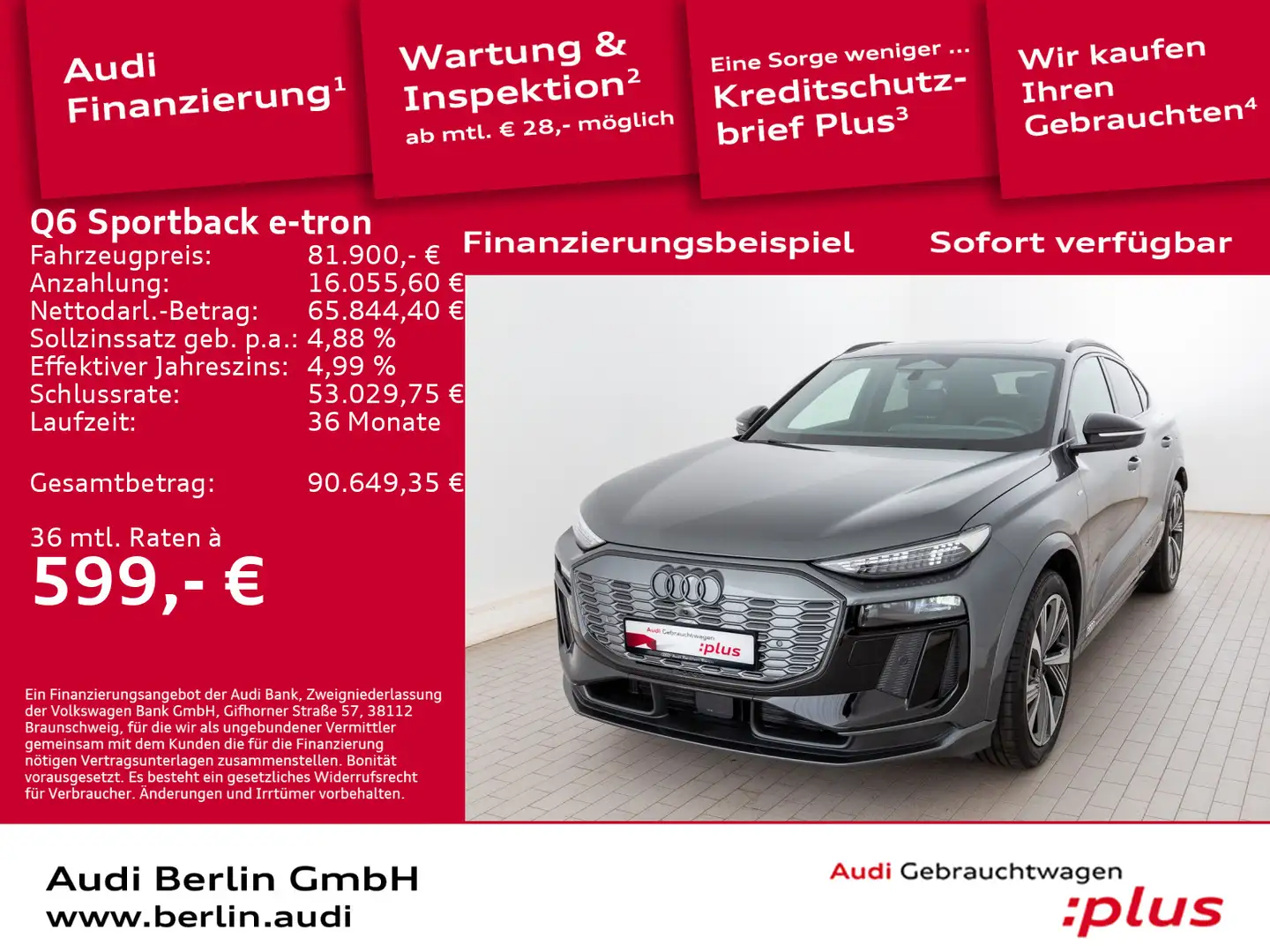 Audi Q6 e-tron performance Grau - 1