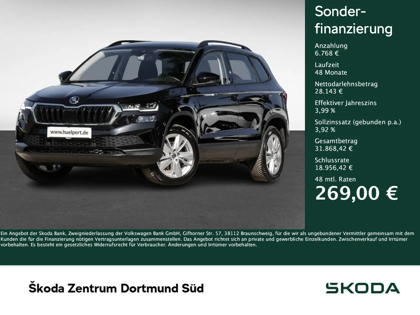 Skoda Karoq 2.0 Selection NAVI KAMERA AHK 4x4 eKLAPPE Schwarz - 1