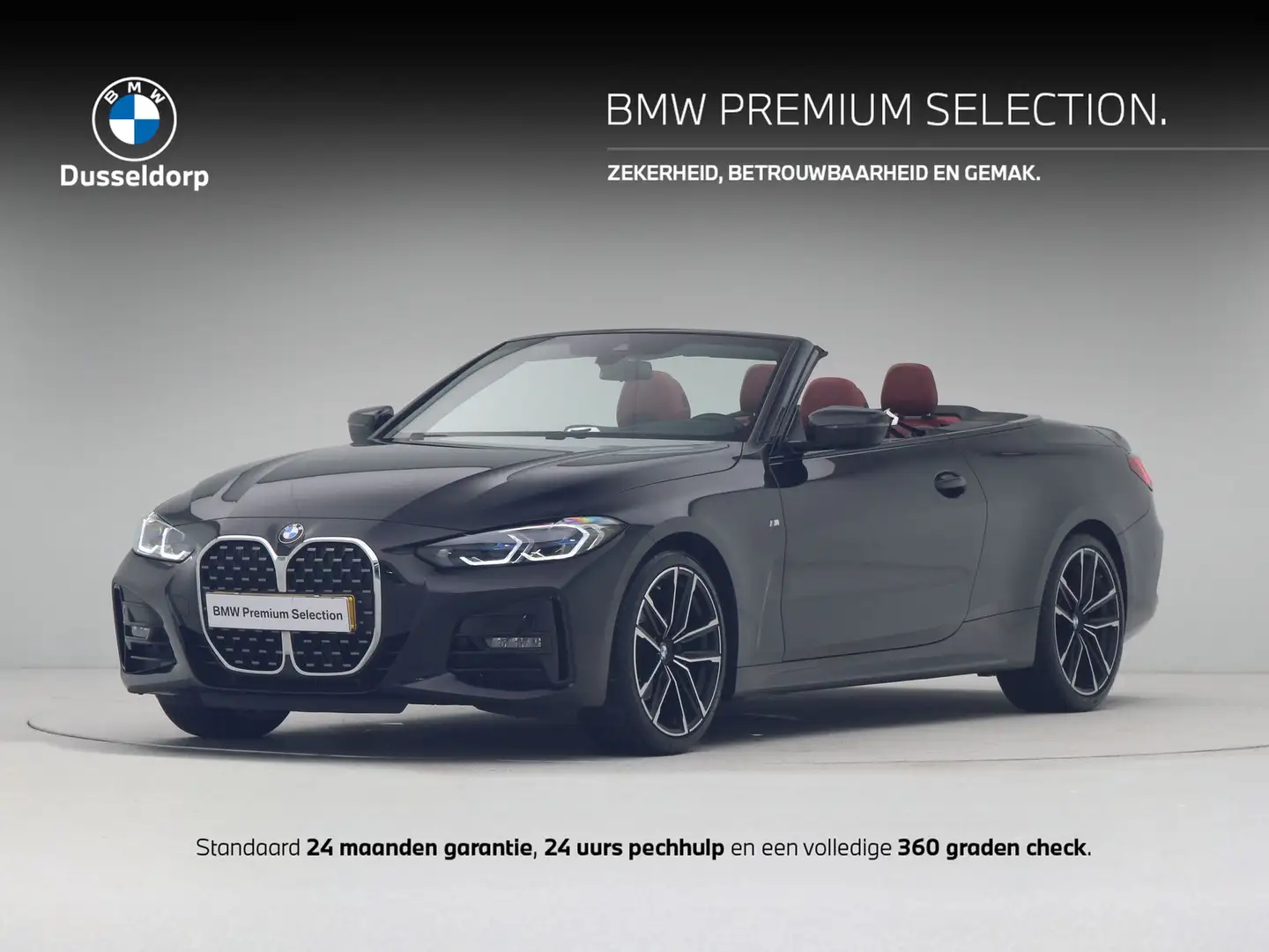 BMW 420 4 Serie 420i High Executive Cabrio Zwart - 1