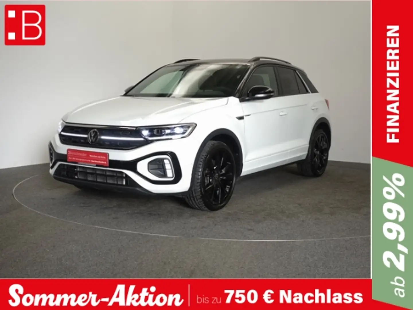 Volkswagen T-Roc 1.5 TSI DSG R-Line Black Style IQ-LIGHT COCKPIT PR Weiß - 1
