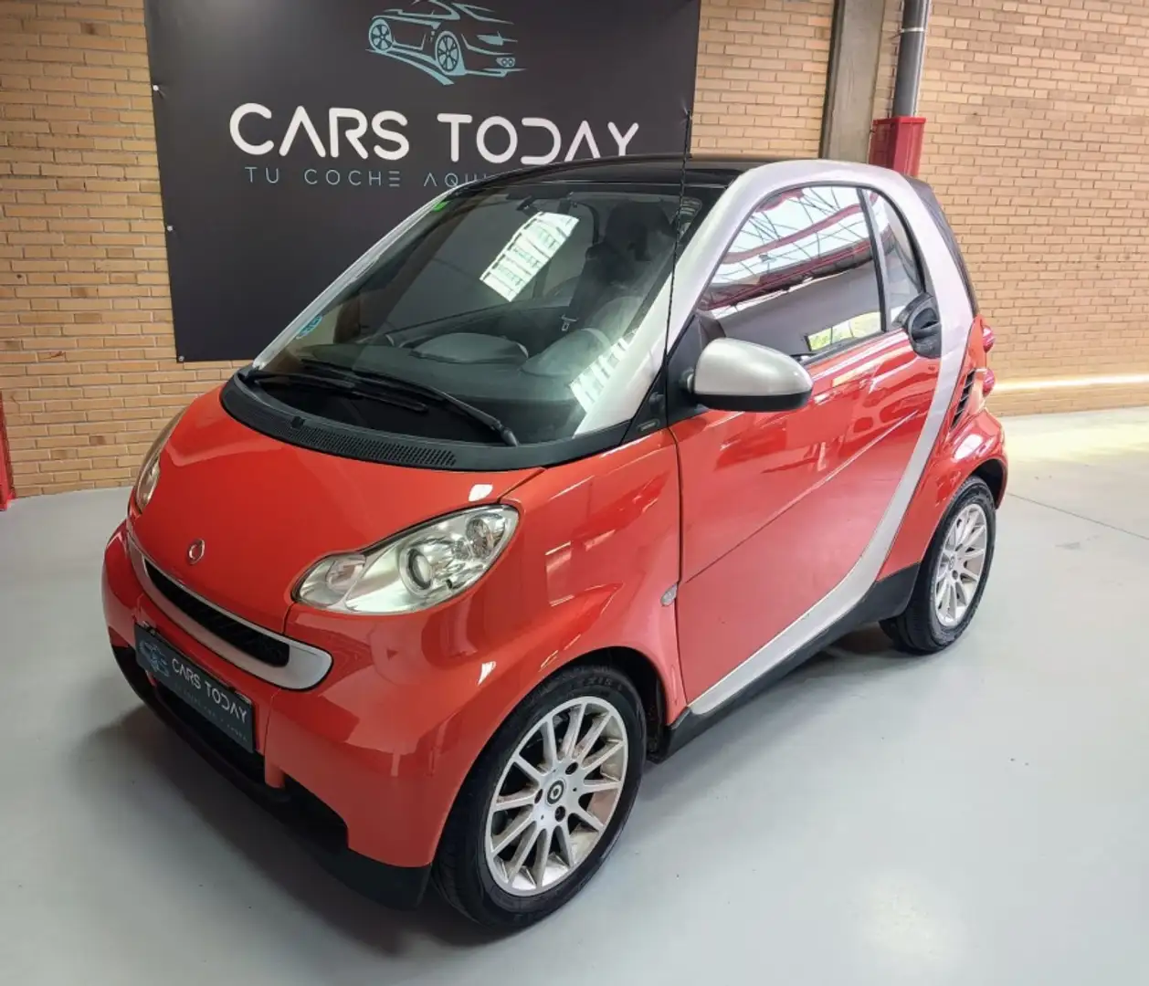 smart forTwo Coupé 52 mhd Passion Aut. Rojo - 1