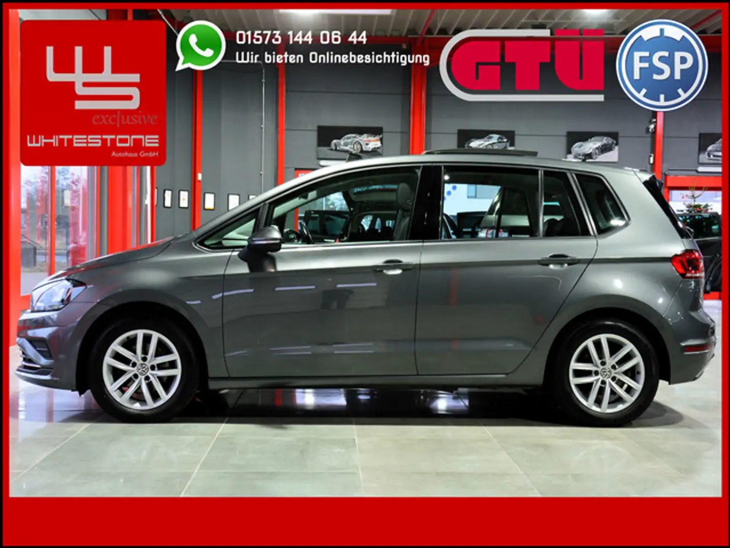 Volkswagen Golf Sportsvan VII 1.5 DSG-PANO-LED-KEYL-AHK-SHZ Grau - 1