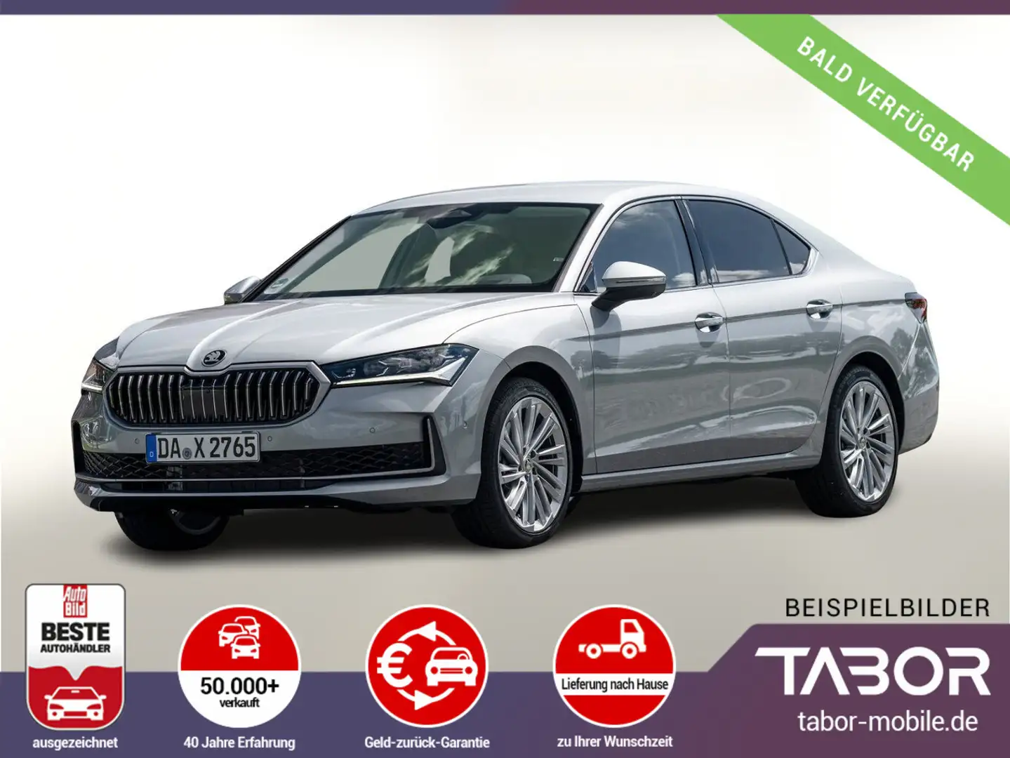 Skoda Superb eTSI 150 DSG LED Nav Kam SunS SHZ SideA Silber - 1