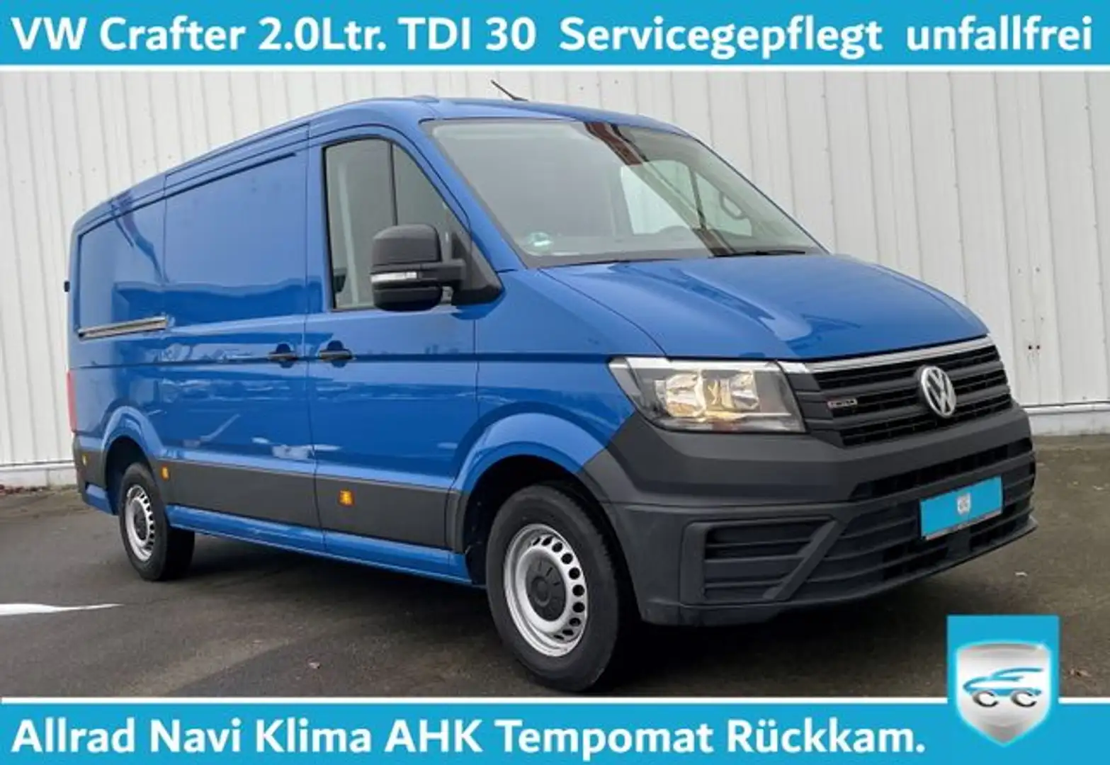 Volkswagen Crafter 4Motion 4x4 177PS AHK Navi Klima Tempo. Azul - 1