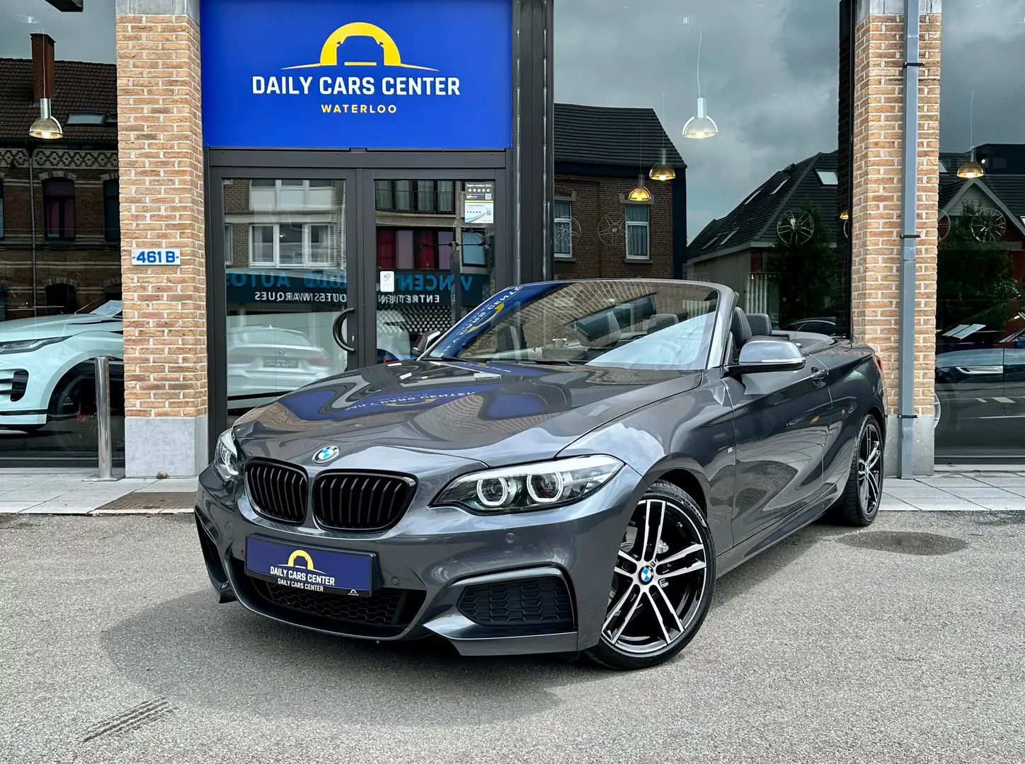 BMW 218 iA 2.0L Cabrio M sport  *Navi *Pro *cuir *Carplay Grijs - 1