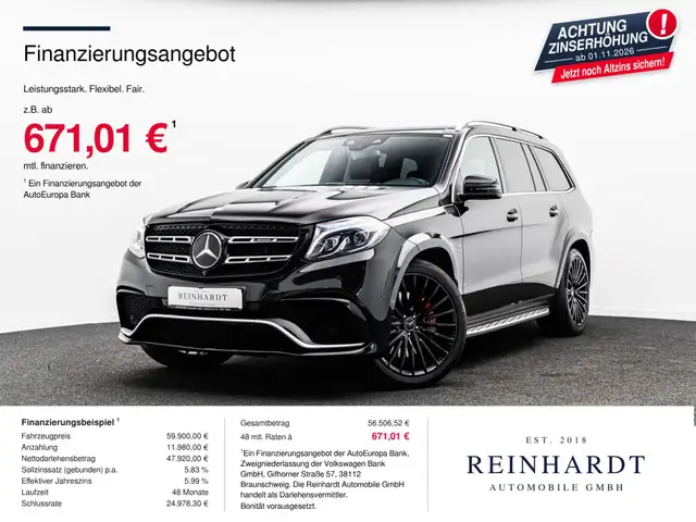 Mercedes-Benz GLS 63 AMG 4M DISTR+/ILS/PANO/AHK/H&K/DRIVERS