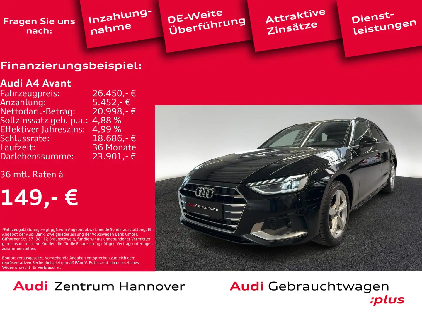 Audi A4 Advanced 35 TFSI AHK LED Kamera Navi Black - 2