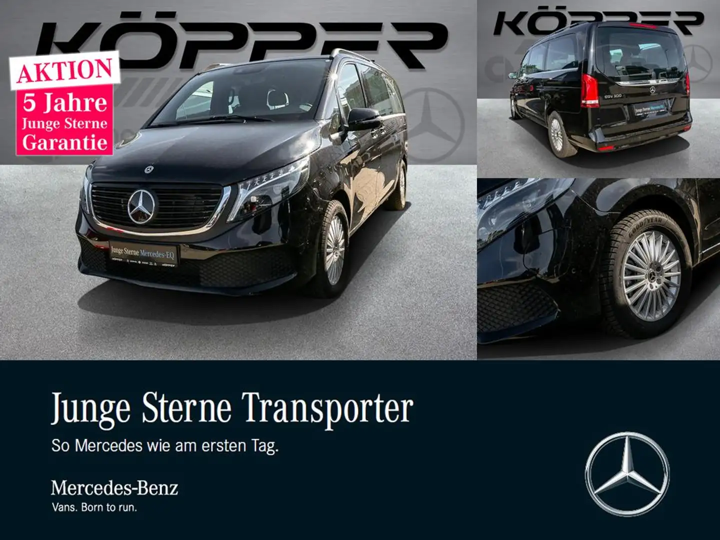 Mercedes-Benz EQV 300 AVANTGARDE L 7-Sitzer Leder Distronic Noir - 1