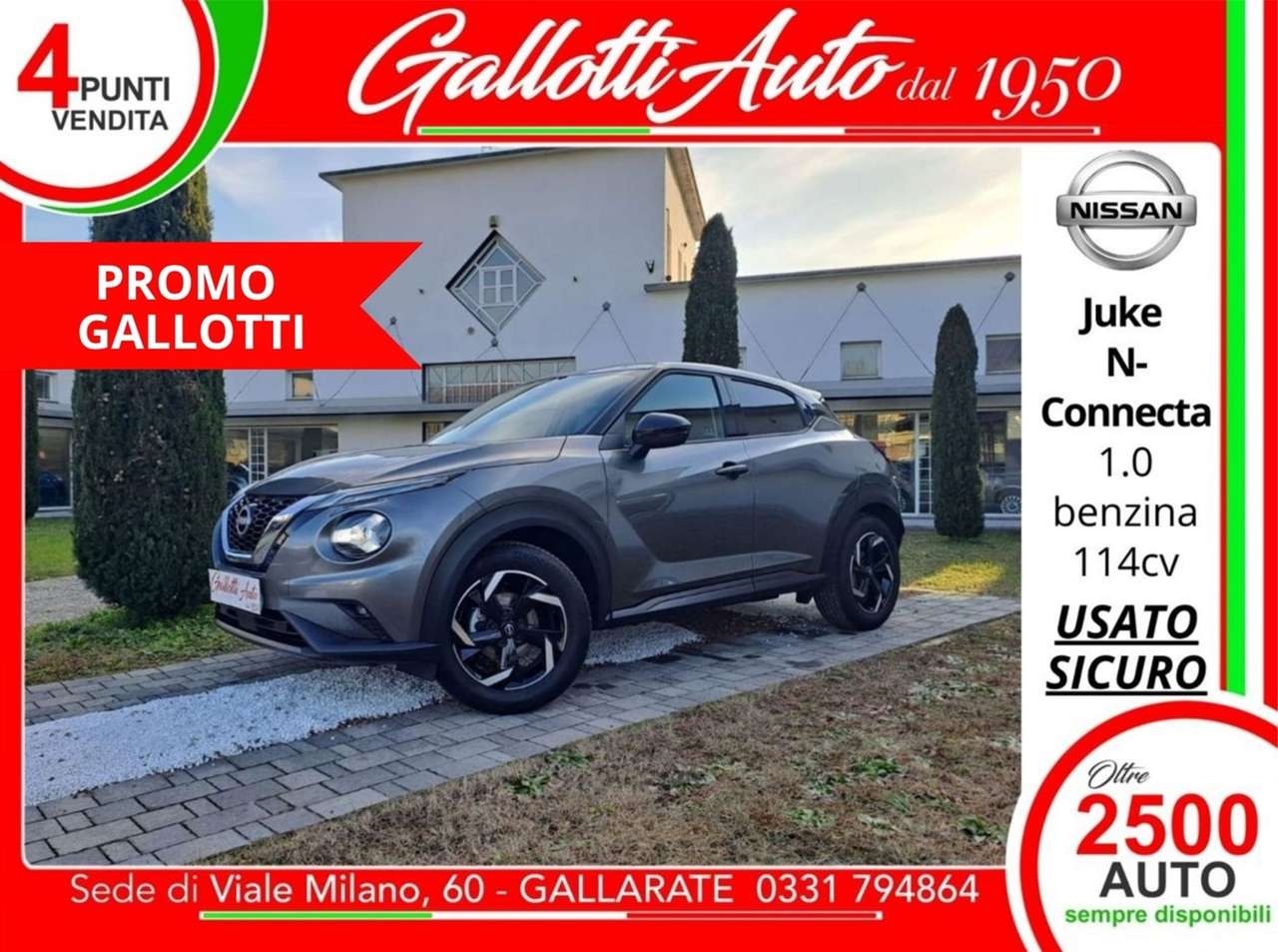 Nissan Juke 1.0 dig-t N-Connecta 114cv - PRMO GALLOTTI
