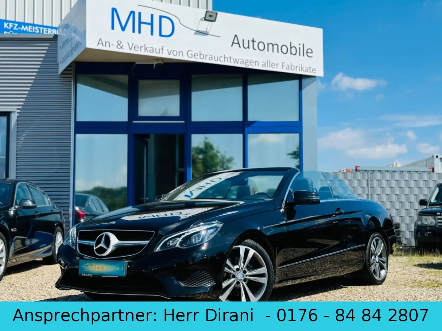 Mercedes-Benz E 200 Cabrio Sport Aut.  *LED* Navi* Leder Negru - 1