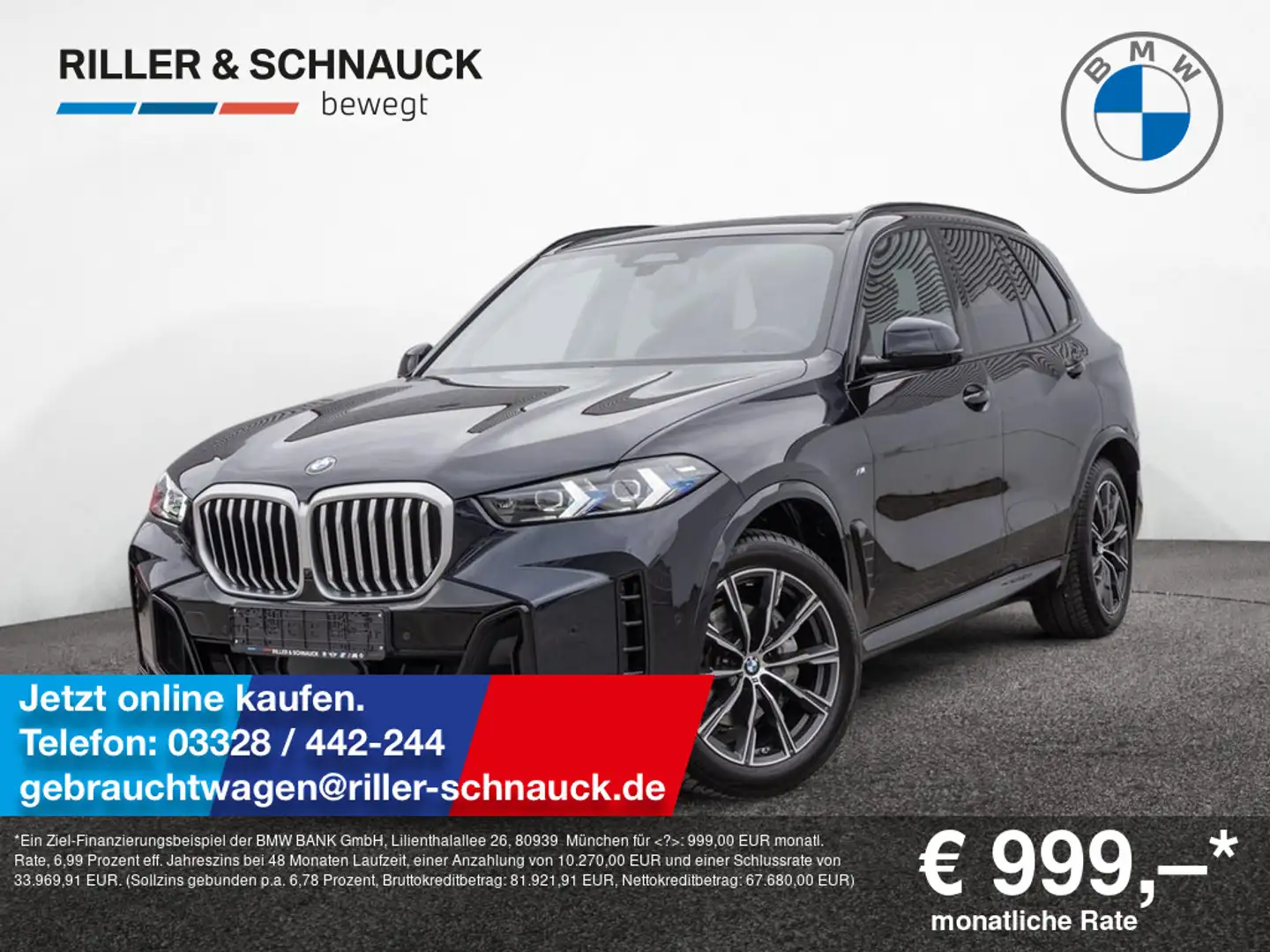 BMW X5 xDrive 40i M-Sport AHK+PANO+HK+ACC+HUD Schwarz - 1