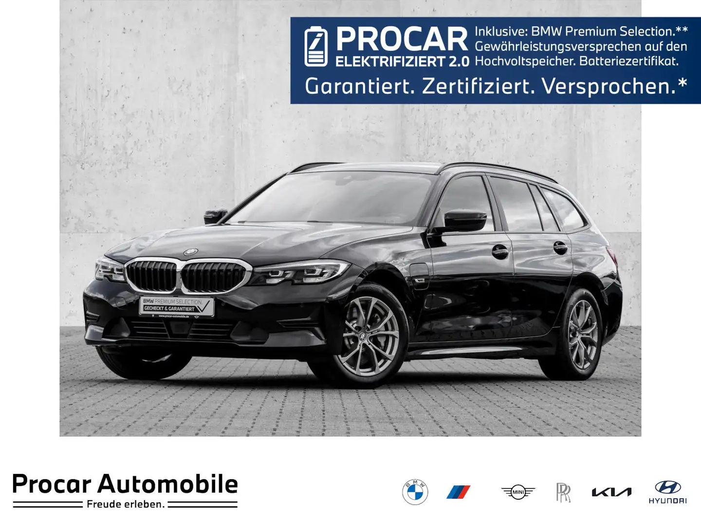 BMW 330 e ADVANTAGE+ACC+AHK+SHZ+LC PORF Noir - 1