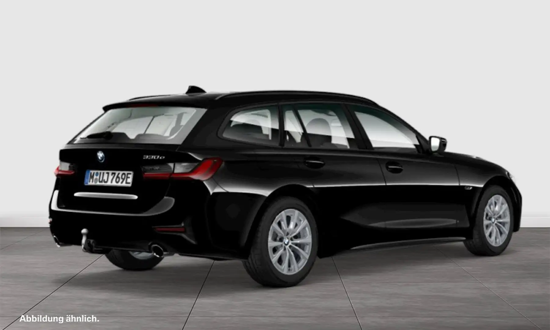 BMW 330 e ADVANTAGE+ACC+AHK+SHZ+LC PORF Zwart - 2