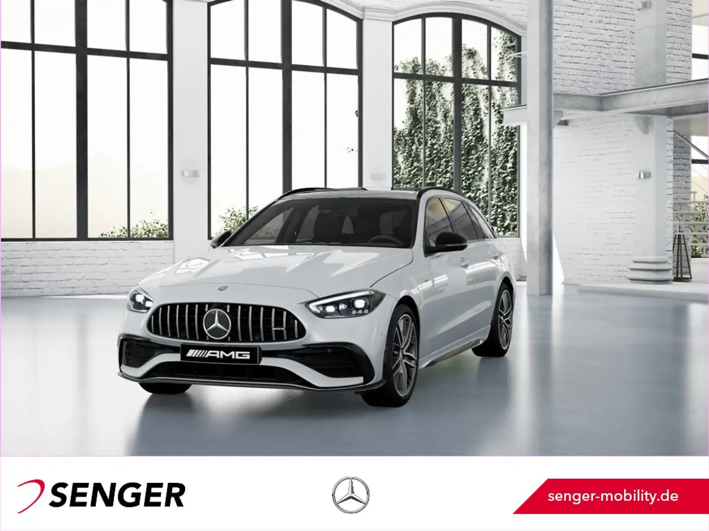 Mercedes-Benz C 43 AMG 4M T DigitalLight Pano Burmester AHK Blanc - 1