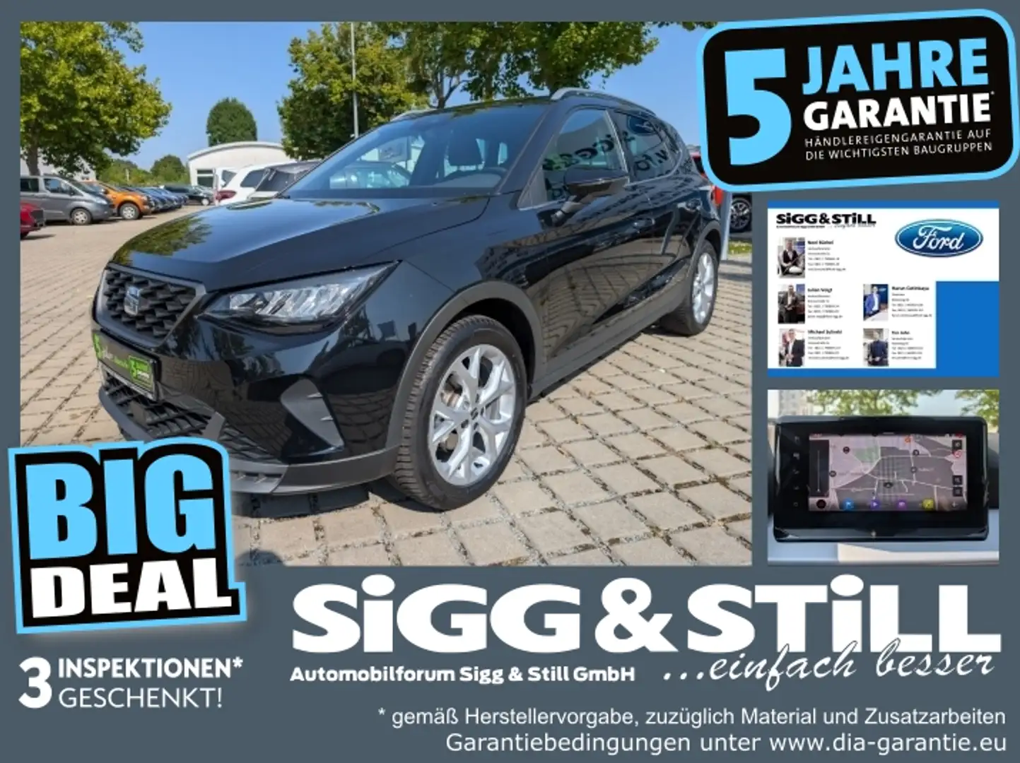 SEAT Arona 1.0 TSI FR LED*NAVI*VIRTUAL*SHZ*KLIMAAUT*PDC Zwart - 1