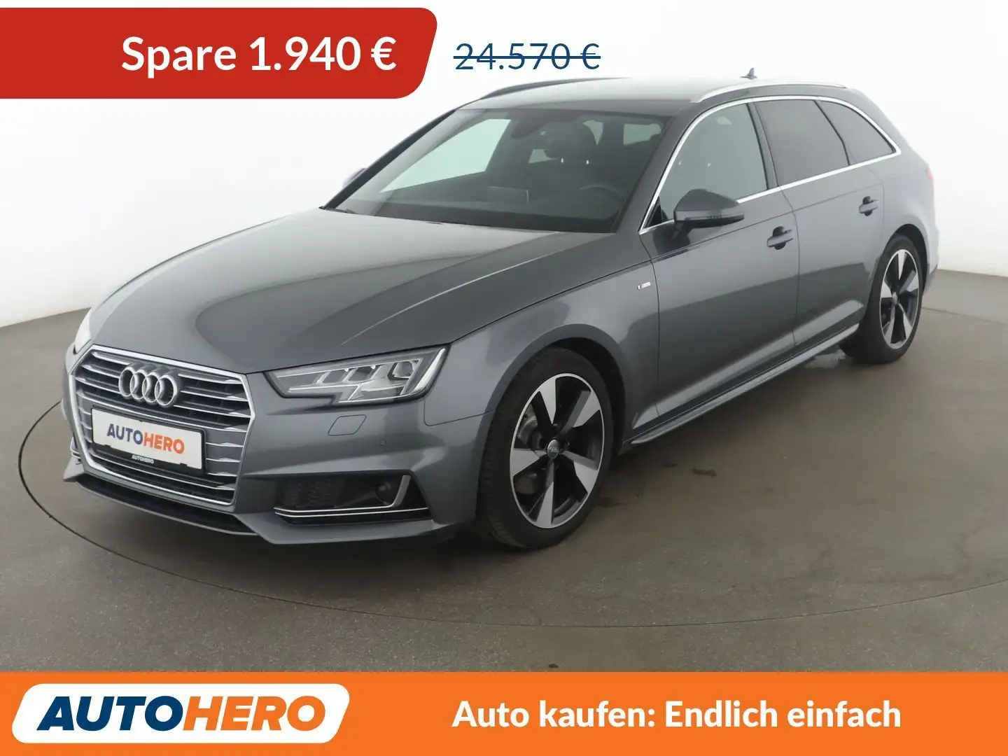 Audi A4 2.0 TDI Sport Aut.*NAVI*LED*ACC*PDC*SHZ* Gris - 1