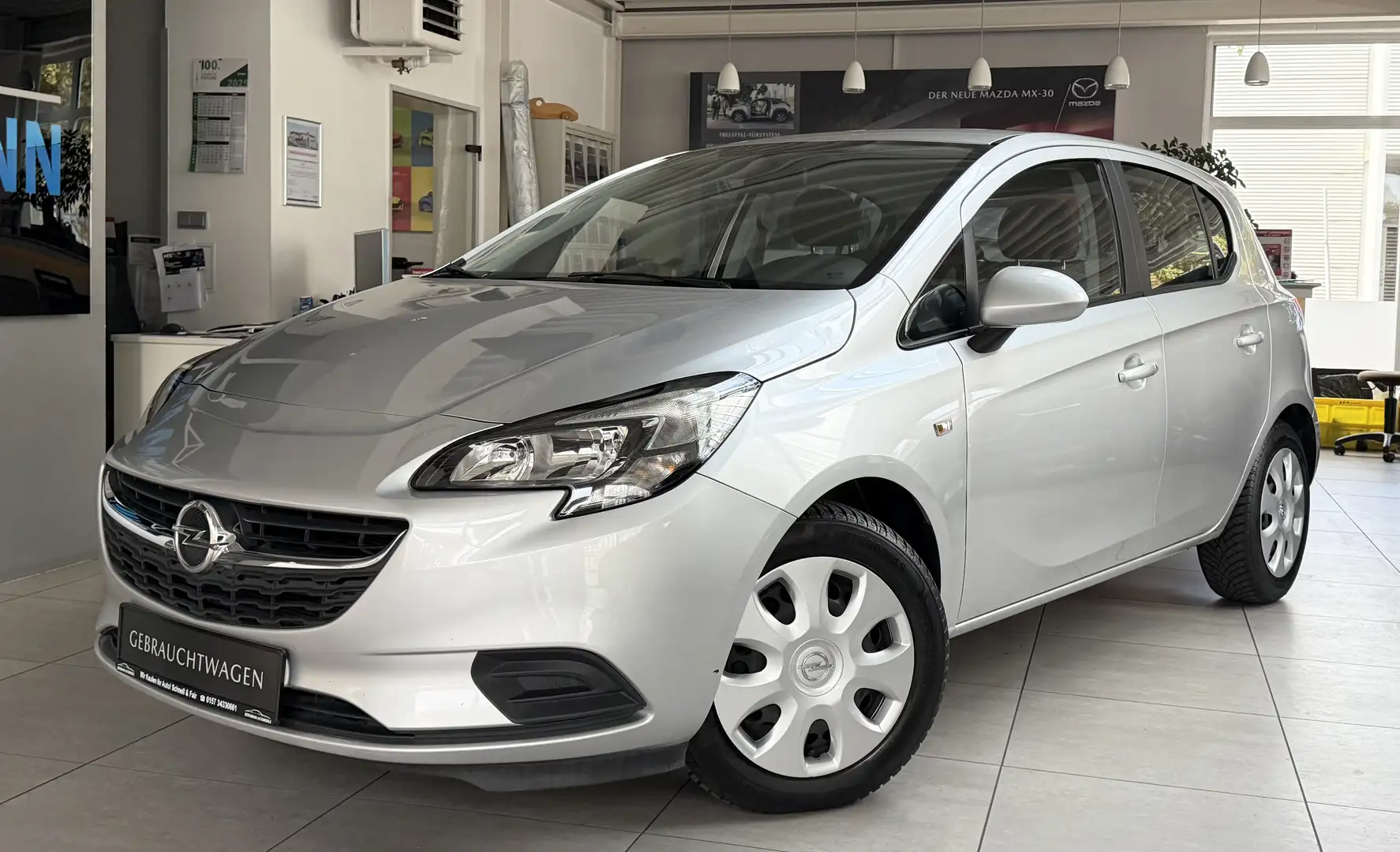 Opel Corsa Edition Automatik SHZ Klima Lenkradheizung TÜV Grau - 1