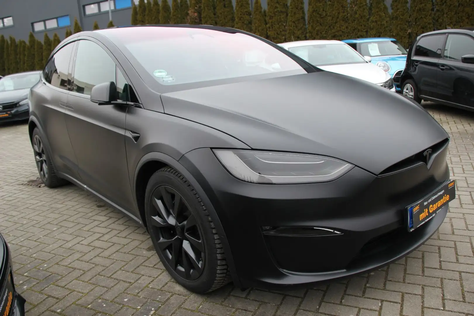 Tesla Model X Plaid/Yoke-Lenkrad/Garantie/Mattfoliert Schwarz - 2