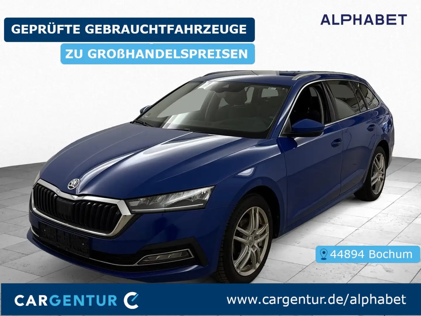 Skoda Octavia Combi 2.0 TDI Style Virtual ACC BLIS HuD Bleu - 1