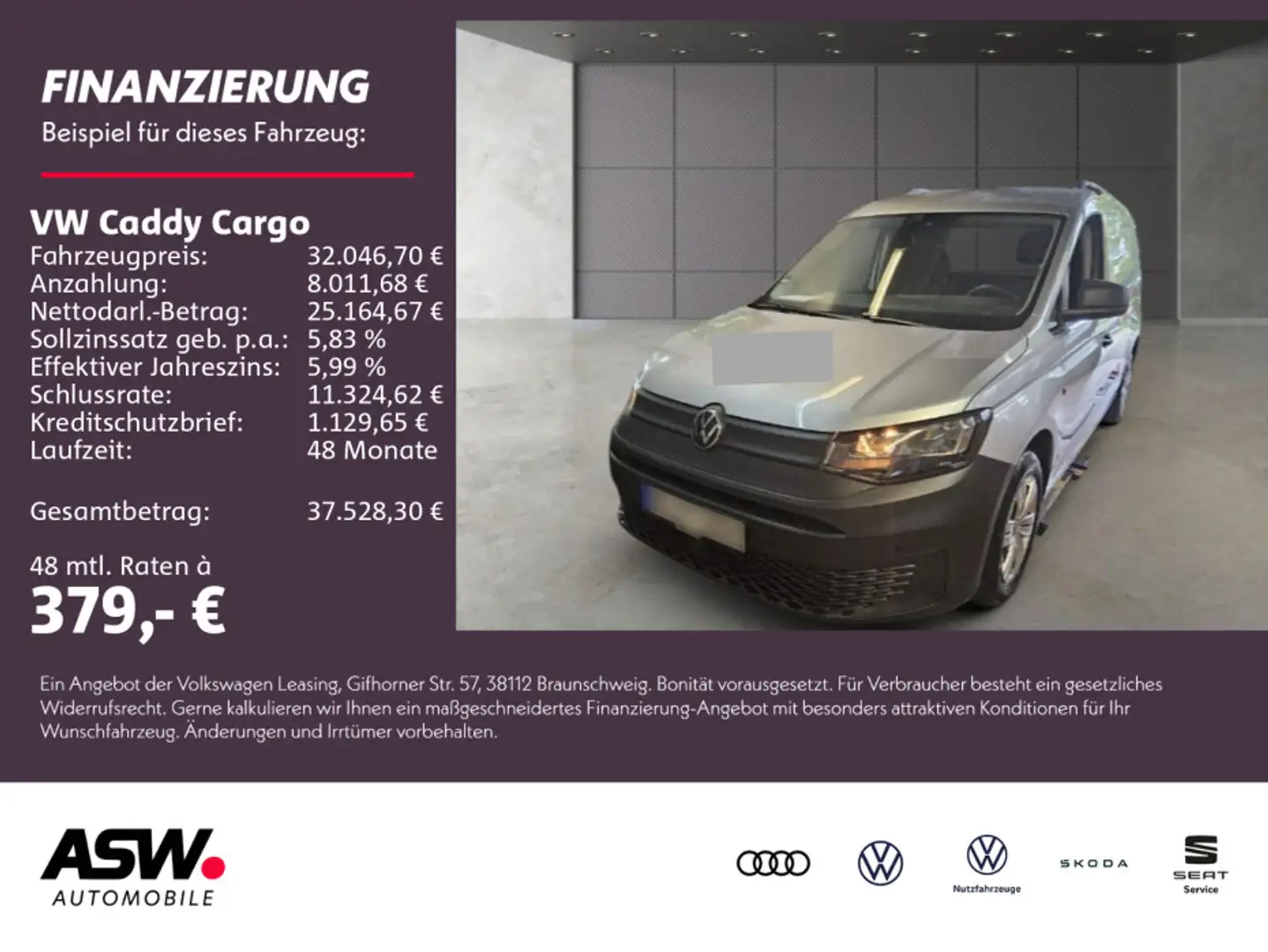 Volkswagen Caddy Maxi 2.0 TDI Klima PDC SHZ DAB+ NAVI Silber - 1