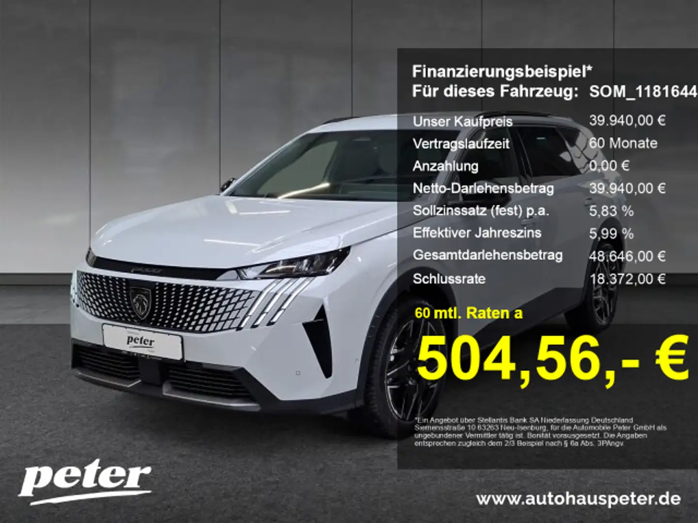 Peugeot 5008 5008 Allure Hybrid 136 Winter+Drive-Paket+Kamera Weiß - 1