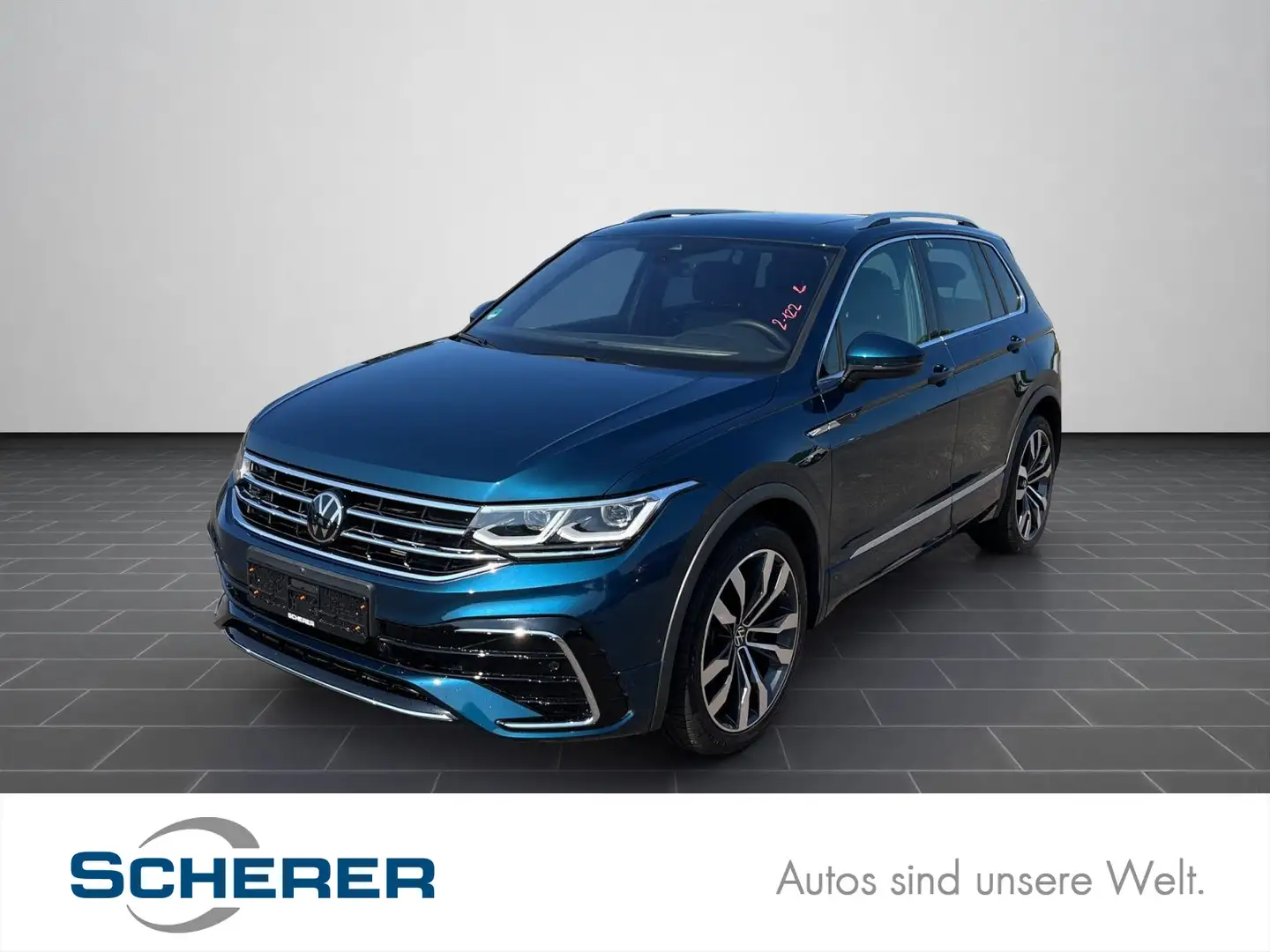 Volkswagen Tiguan 1.5 TSI DSG R-Line HUD/Kamera/Navi/Pano Blau - 1