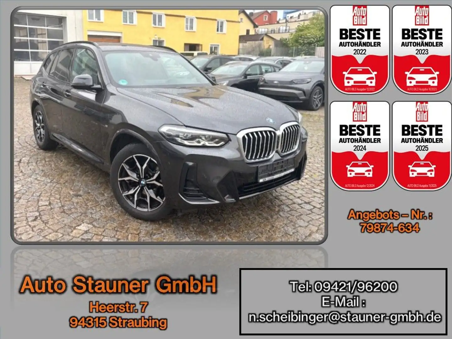 BMW X3 xDrive20d Auto. M-Sport KAMERA/SHZ/ Gris - 1