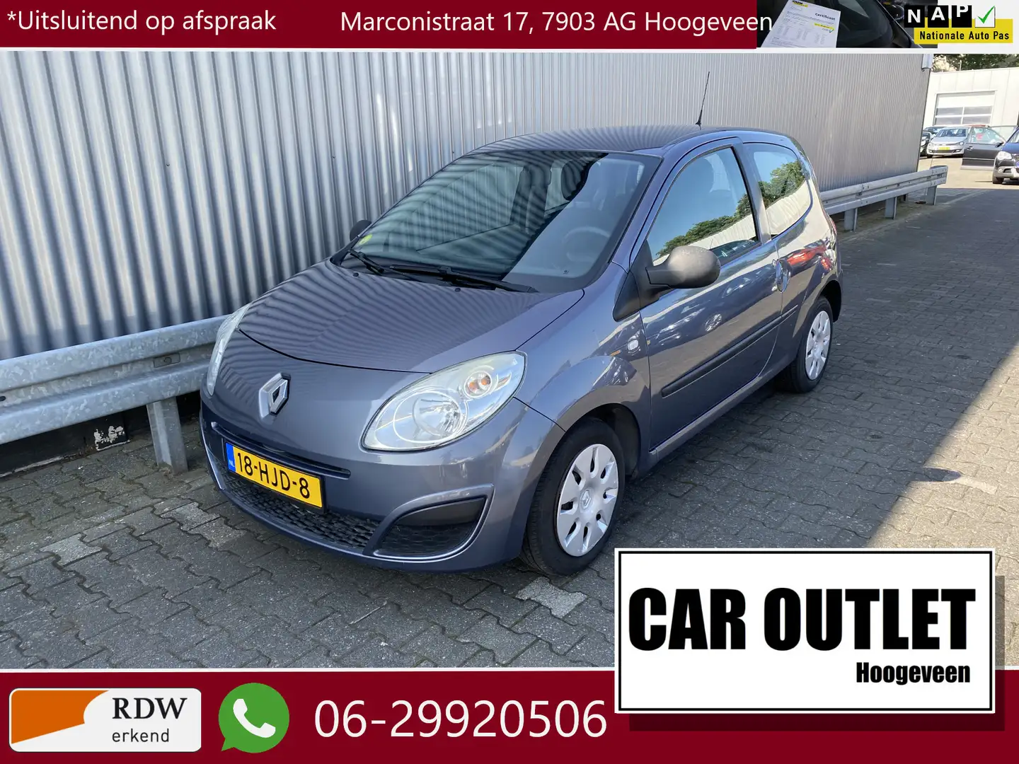 Renault Twingo 1.2 Authentique 102Dkm.NAP, A/C, Kenwood Audio & n Azul - 1