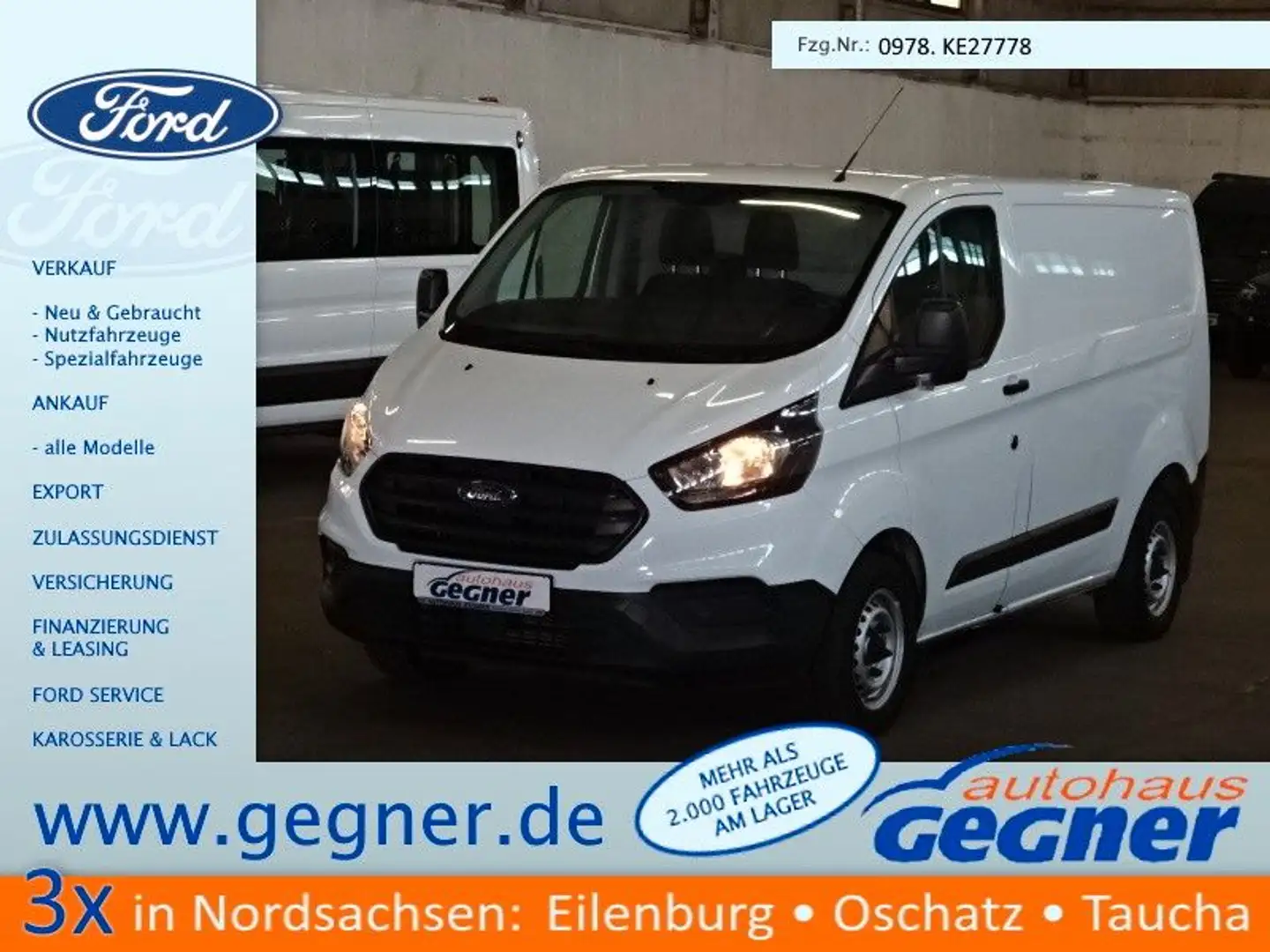 Ford Transit Custom 260 L1H1 LKW VA City Light Weiß - 1