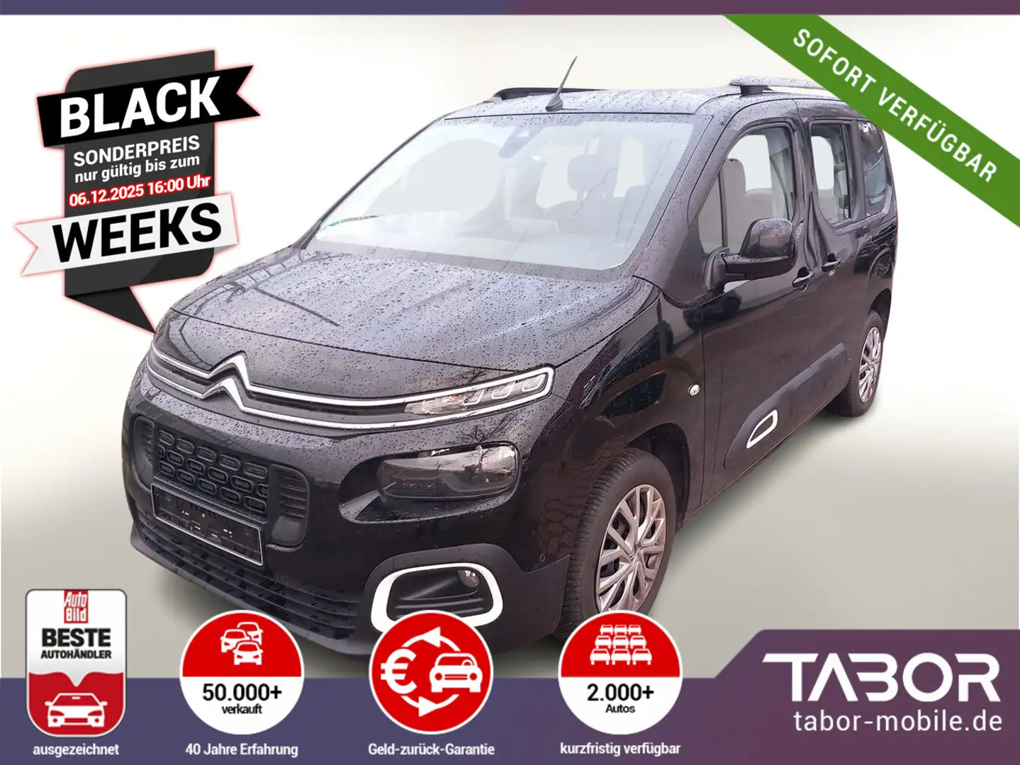 Citroen Berlingo M 1.5 BHDi 130 Feel SHZ PDC Klimaaut. Schwarz - 1