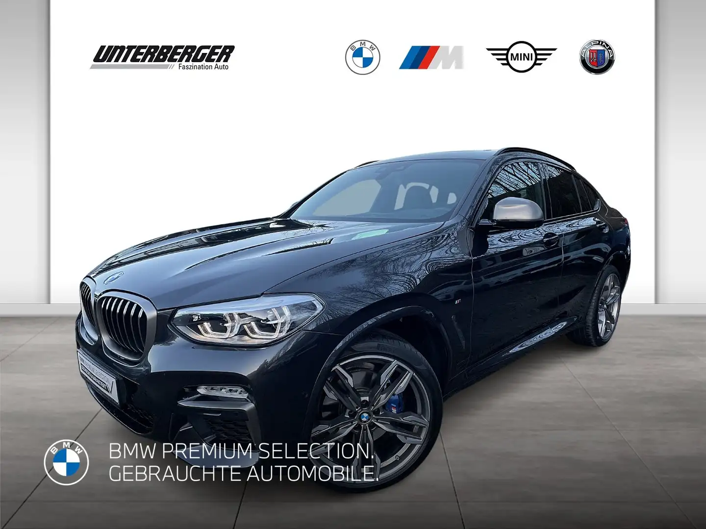 BMW X4 M 40i Panorama Glasdach-AHK-Standheizung-Head Up-Har Grau - 1