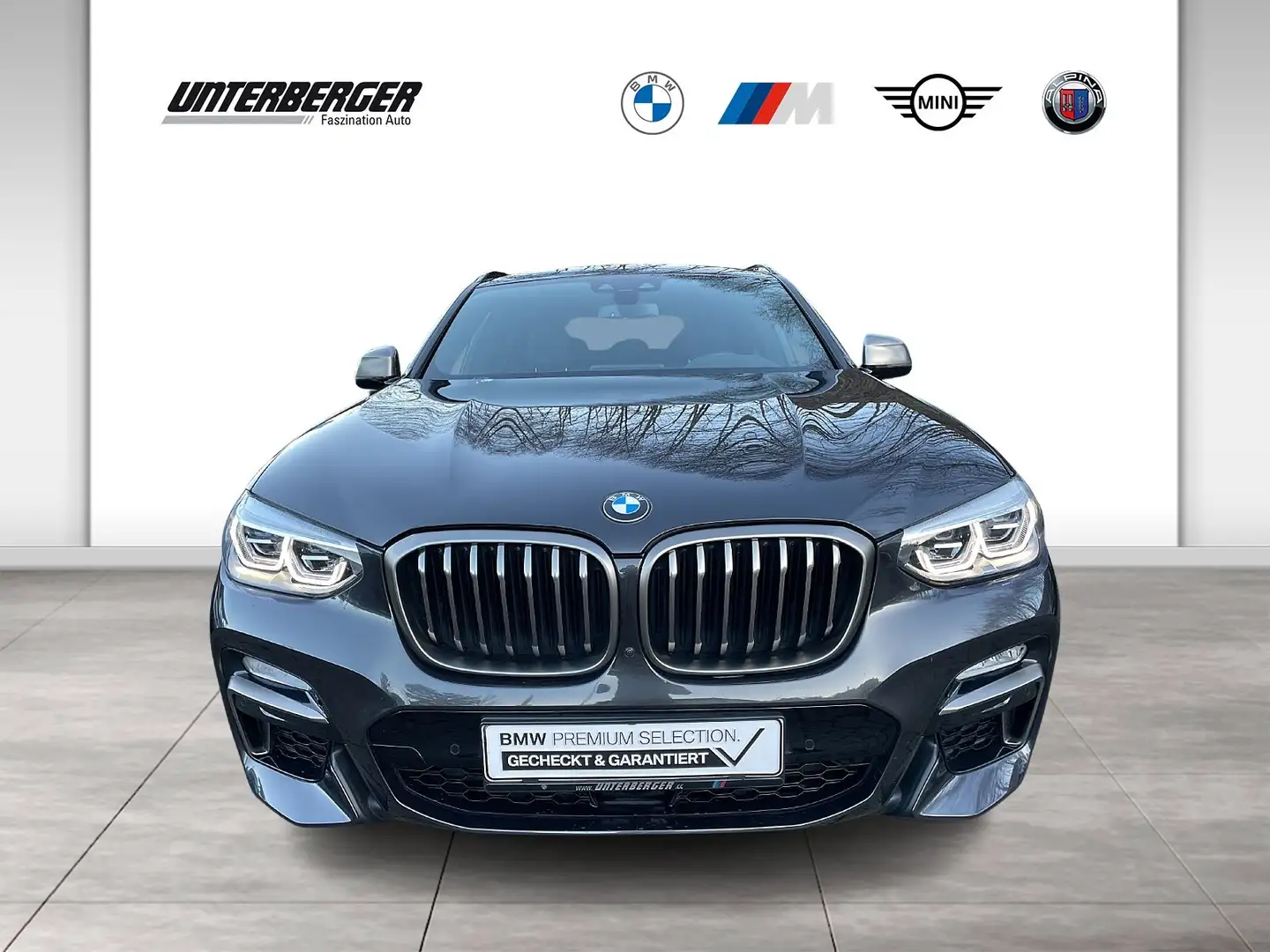 BMW X4 M 40i Panorama Glasdach-AHK-Standheizung-Head Up-Har Grau - 2
