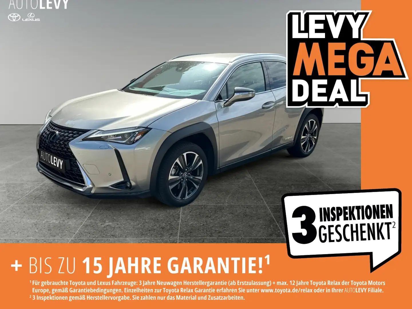 Lexus UX 250h Style Edition *KAMERA*LSS*BSM*CARPLAY&AA* Сірий - 1