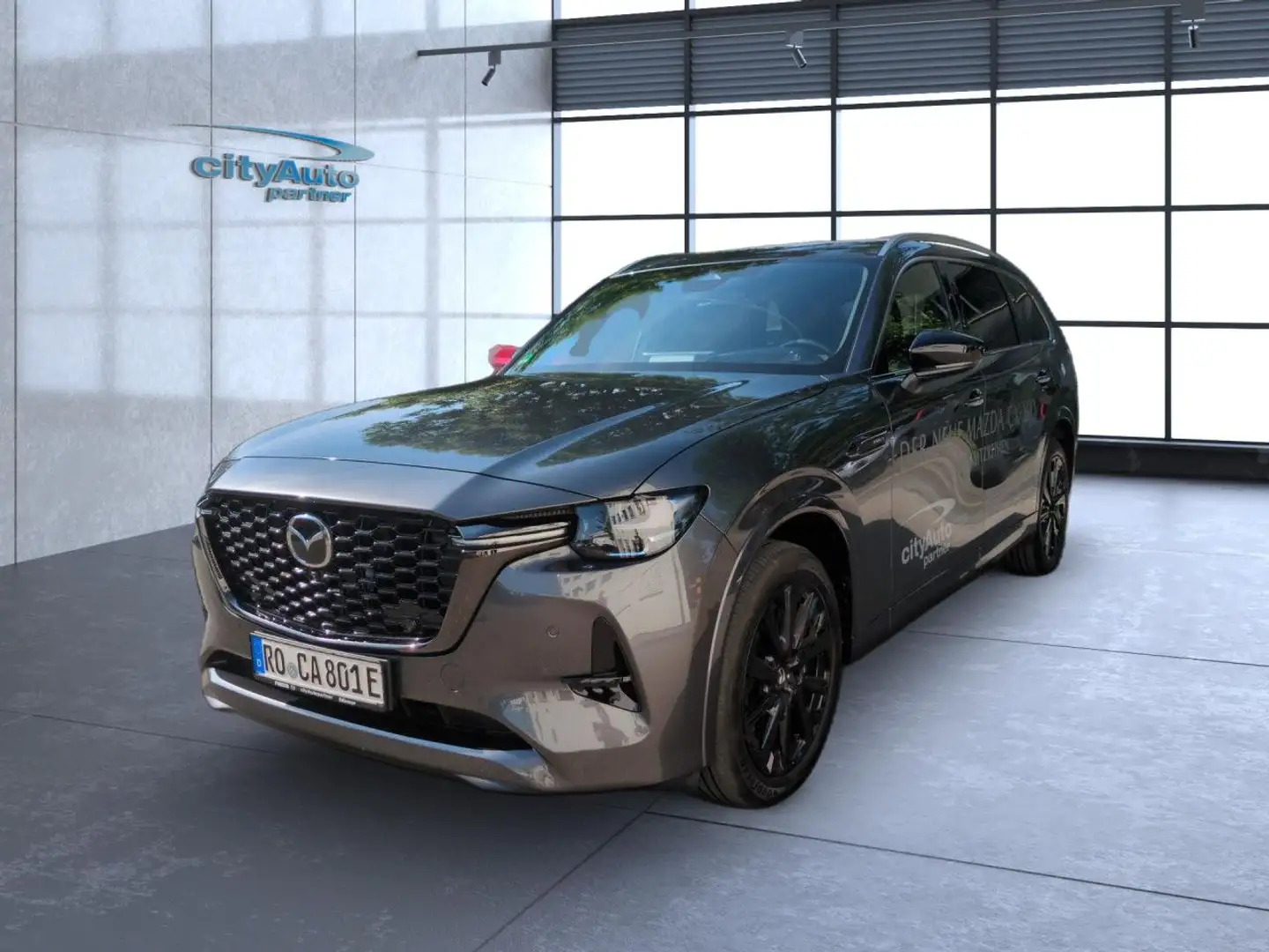 Mazda CX-80 AWD 327PS PHEV HOMURA PLUS Head Up Display Grau - 2