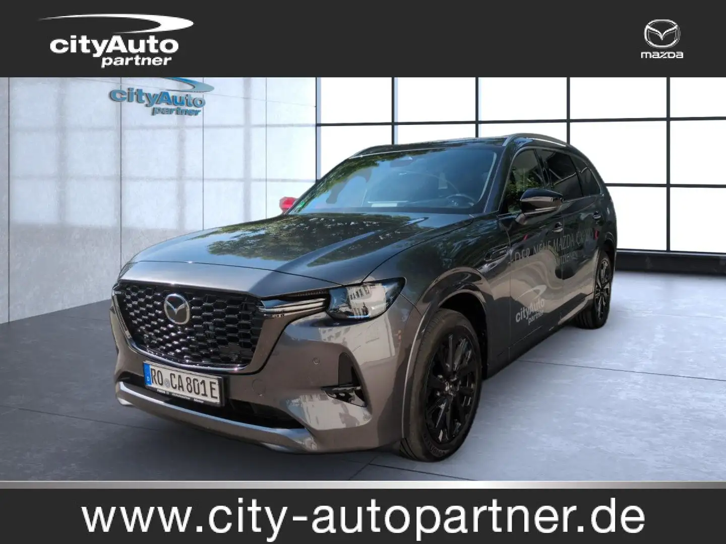 Mazda CX-80 AWD 327PS PHEV HOMURA PLUS Head Up Display Grau - 1