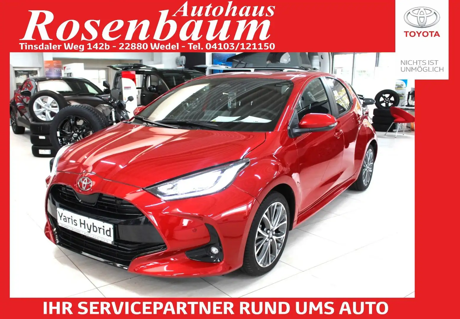 Toyota Yaris 1.5 Hybrid Style*LED*PDC*KAMERA*SHZ*NAVI* Rouge - 1