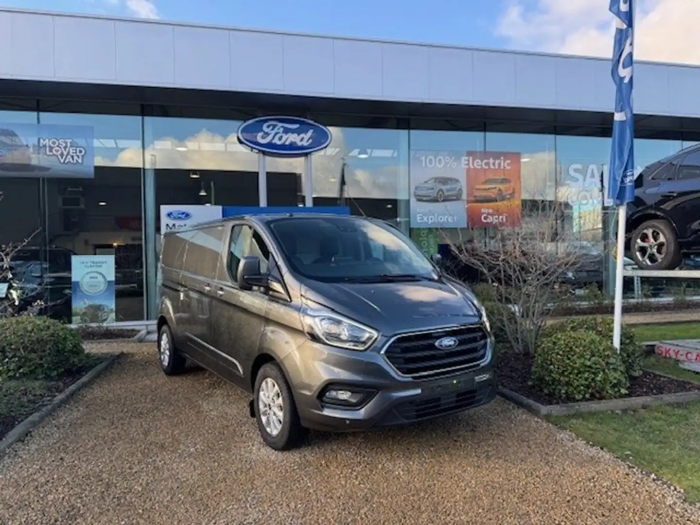 Ford Transit Custom 340L LIMITED Gris - 1