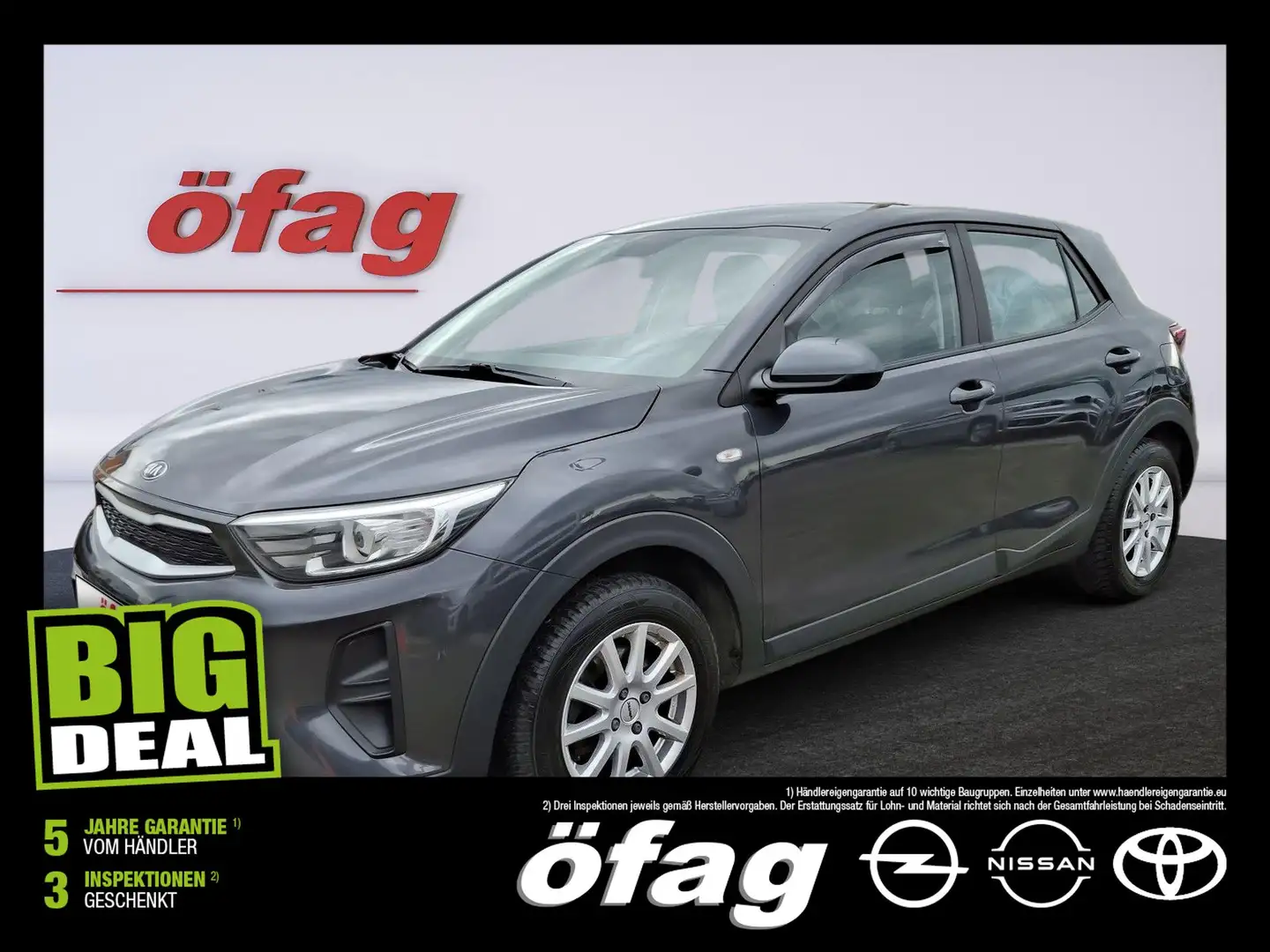 Kia Stonic 1.25 MPI ISG Titan AHK+SHZ+LM Grau - 1