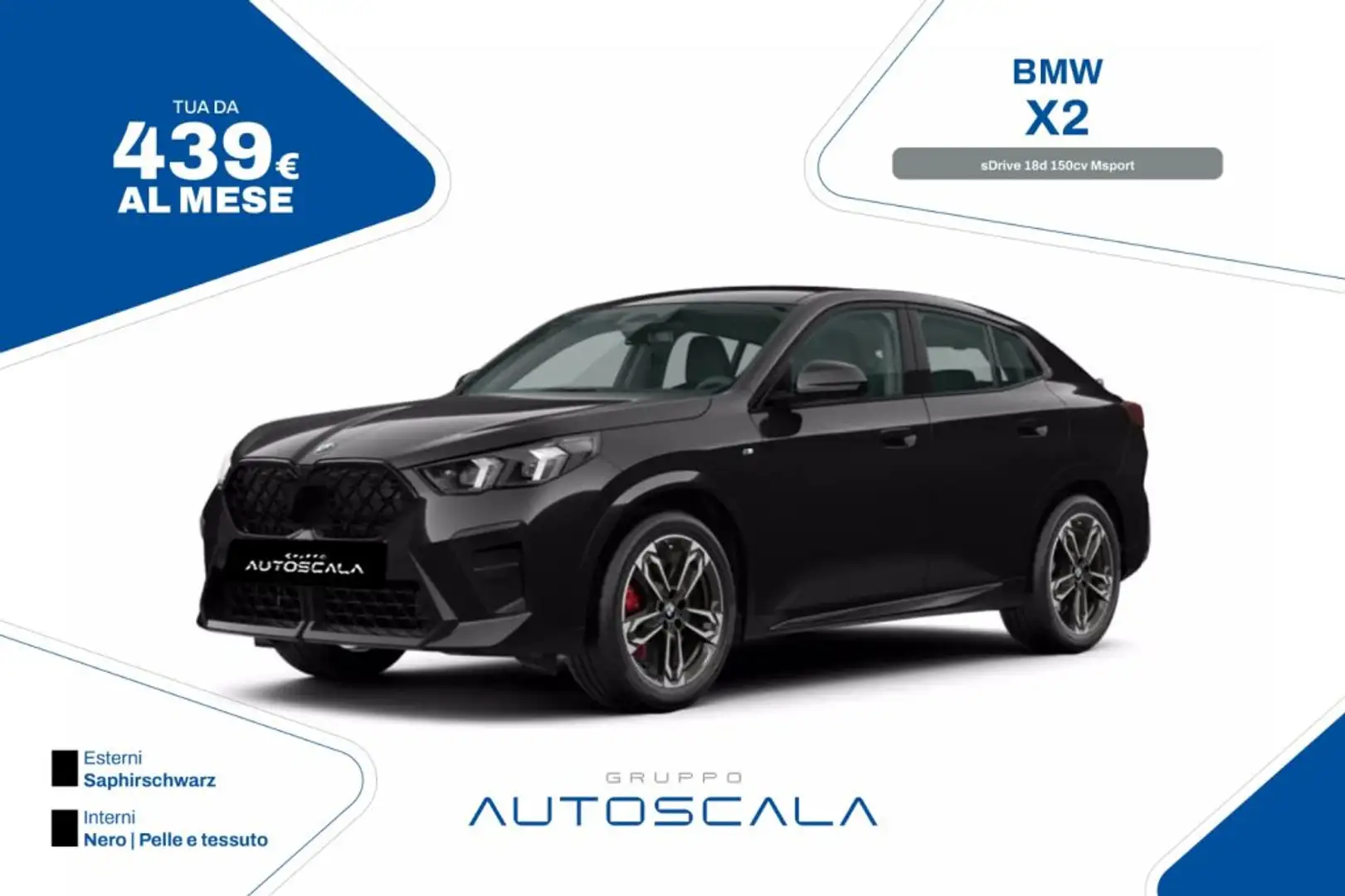 BMW X2 sDrive 18d 150cv Msport Noir - 1